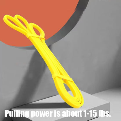 1pcs Resistance Bands Pull-Up Assistance Bands Long Exercise Bands for Working Out Gym Home Fitness Natural Latex Workout Body Stretch Powerlifting Band Resistance Loop Bands - color: Yellow