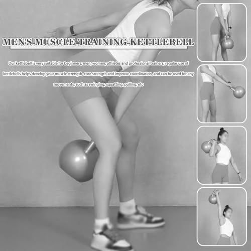 Kettlebell Weights for Women Men's Muscle Training Kettle Bells, Professional Gym Dumbbell, Squat/Swing/Lunge, Beginner Sports Equipment(Grey-10kg) - color: Grey-10kg