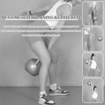 Kettlebell Weights for Women Men's Muscle Training Kettle Bells, Professional Gym Dumbbell, Squat/Swing/Lunge, Beginner Sports Equipment(Grey-10kg) - color: Grey-10kg