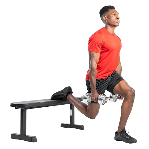Sunny Health & Fitness Heavy-Duty Weight Bench for Home Gym Training - color: 1. Black