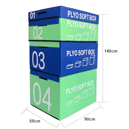 Jump Box, Soft Foam Box, Professional Physical Training Combination Box, Used for Home Gym and Outdoor Exercise. Suitable for Agility Training and Speed Training. - color: J