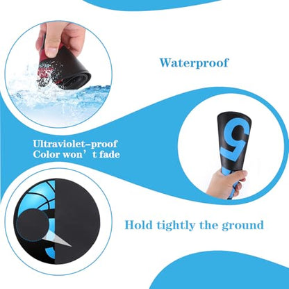 Basketball Training 9 Inch Poly Spots, 10PCS Anti-Slip Training Basketball Spot Markers Floor Spots, Waterproof Flat Filed Cones Poly Dots