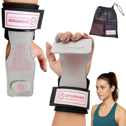 Premium Crossfit Grips for Women – Anti-Slip Lifting Grips & Wrist Straps for Weightlifting, Workout, Deadlift, Pull-Ups, Barbell, Easy-to-Clean, Odor Free, Size Small & Medium - size: Medium (M)