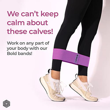 Boldfit Fabric Resistance Band - Loop Hip Band for Women & Men for Hip, Legs, Stretching, Toning Workout. Mini Loop Booty Bands for Glutes, Squats Exercise Usable in-Home & Gym. (Set of 3)