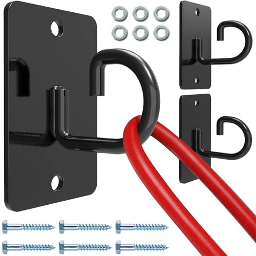 (3PCS) Wall Mount Workout Anchors,Resistance Band Wall Anchor,Space Saving Wall Mount Workout Anchors for Home Gym Workouts，Body Weight Straps, Suspension Training, Exercise,Stretching,Yoga