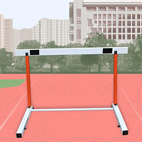 Height Adjustable Hurdles, Adjustable Speed Agility Hurdles, Heavy Duty Metal Fitness & Obstacle Training Equipment, Football Track and Field Training Jumping Bar Set, A