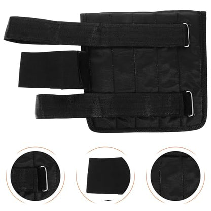 Healifty Adjustable Breathable Ankle Weight Covers Oxford Cloth Leg Weights for Running and Sport Training, Portable Invisible Weighted Straps for Fitness and Exercise, Set to 8kg