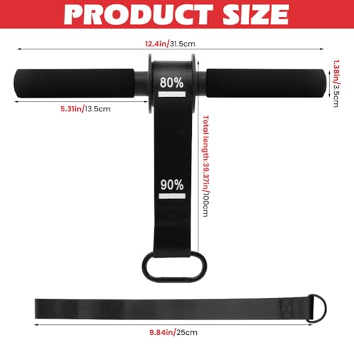 Forearm Strengthener and Wrist Roller with Thick Grip & Adjustable Strap, Ideal for Grip Strength Training, Muscle Building and Rehabilitation