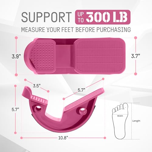 Yes4All Foot Rocker, Effective Calf Stretching and Foot Massager Stretcher for Plantar Fasciitis Relief, Improved Flexibility, Ergonomic Design for Home Exercise - color: E. Pink