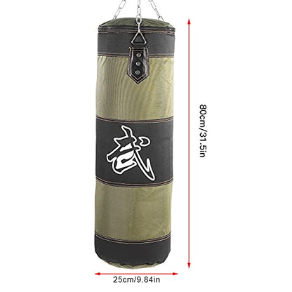 Fitness Sandbags,Boxing Punch Bag Heavy Duty Punching Bag,Empty Training Boxing Hook Kick Sandbag Fight Karate Punch Punching Sand Bag Sandbag for Boxing Training Fitness Sandbag