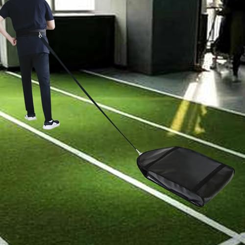 TEQIN Weight Sled Trainer Adjustable,Portable Carrying Resistance Sleds with 3 Weight Sandbags,Hold up to 30 Pounds,360°Sandbag Sled Trainer for Indoor Outdoor Sprinter Speed Training