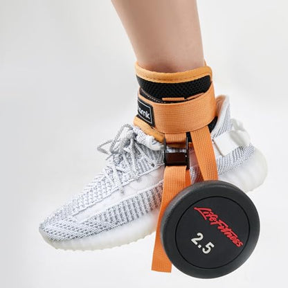 Adjustable Adjustable Feet Dumbbell Attachment,Feet Weight Lifting-Foot Weights for Exercise, Leg Extensions,Tibialis Trainer,Leg Lift Exercise Equipment - color: Style 1-Orange 1pc