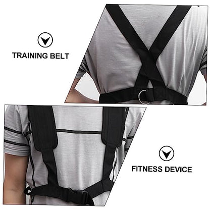 2pcs Sled Harness with Padded Shoulder Straps and Metal Buckles for Fitness Training Resistance Bands for Strength Speed and Workouts Portable Exercise Gear for Gym and Outdoor Use