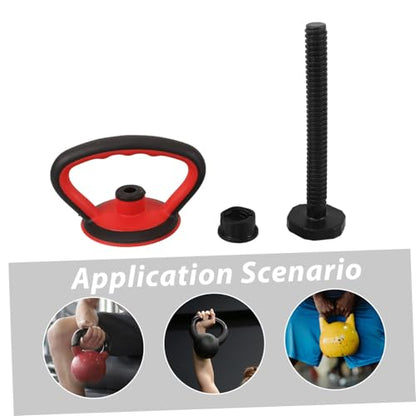Adjustable Kettlebell Handle for Home Gym Weight Plate Converter for Versatile Strength Training Compact Design for Easy Storage and Multi Exercise Capability