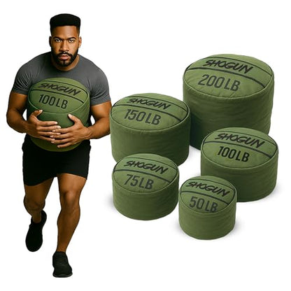 Shogun Sandbags for Working Out – Heavy Duty Workout Sandbag for Weight Training, Cross Training, Strongman, Fitness & Military Use – Adjustable Exercise Sand Bags for Full Body Training