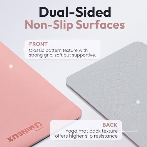 UMINEUX Extra Thick Yoga Mat, 6MM &10MM Yoga Mat Non Slip, POE Yoga Mats for Women Men, 72"x24", Great for Workout, Yoga, Pilates, Fitness & Floor Exercises