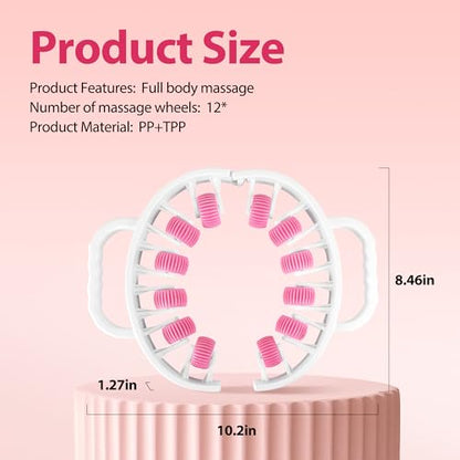 Lymphatic Drainage Massager Roller–Fascia Blaster Tool for Legs,Thighs,and Calves –Deep Tissue Body Sculpting and Anti-Cellulite Massager Tool