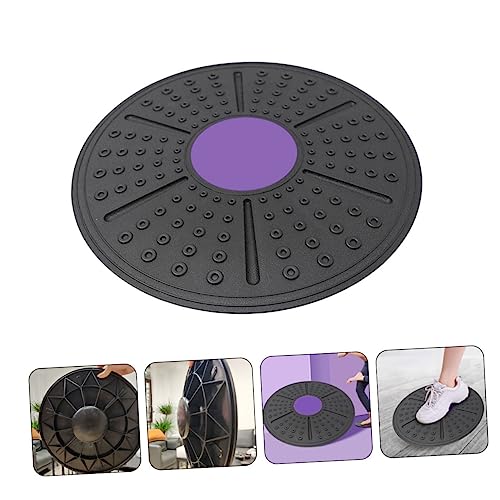 WOONEKY Household Equilibrium Balance Board for Non Slip PP Fitness Pedal for Stability Posture Improvement and Coordination Exercise Purple