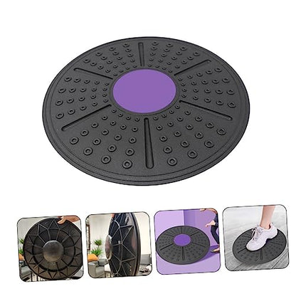WOONEKY Household Equilibrium Balance Board for Non Slip PP Fitness Pedal for Stability Posture Improvement and Coordination Exercise Purple