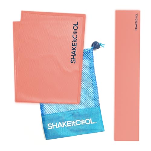 Original Cooling Towel – Be Cool in Style - Heat Relief, Soft, Lightweight, Sun Protection, Easy Clean - Perfect for Biking, Running, Yoga, Gym, Gardening - Orange - color: Orange