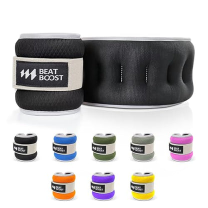 Ankle Wrist Weights for Women Men A Pair of 1 2 3 4 6 8 10 Lbs Arm Leg Weight Set with Adjustable Straps for Walking Pilates Exercise Workout Gym Aerobics