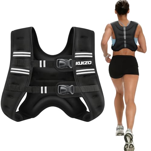 Weighted Vest for Woman Men,6lb/8lb/12lb/16lb/20lb/25lb/30lb Fixed Weights,Body Weight Vest with Reflective Stripes for Running,Walking,Workout,Strength Training,Weight Loss - color: Black, size: 12LB