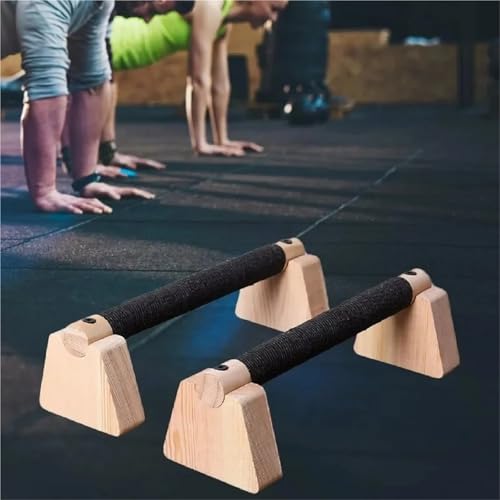 Push Up Bar Push Up Bar 1 Pair Wooden Solid Wood Bracket Durable Push-up Stand Non-slip Parallettes Bars Bodybuilding Fitness For Home Gym