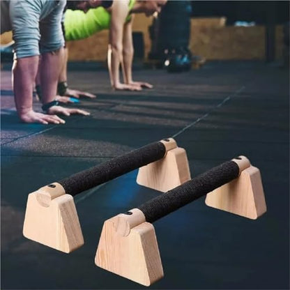 Push Up Bar Push Up Bar 1 Pair Wooden Solid Wood Bracket Durable Push-up Stand Non-slip Parallettes Bars Bodybuilding Fitness For Home Gym