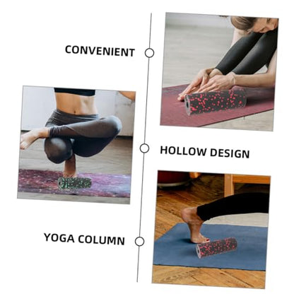 LIOOBO 2pcs Balance Yoga Roller Compact Muscle Massage Roller for Travel for Back Leg Arm Pain Relief
