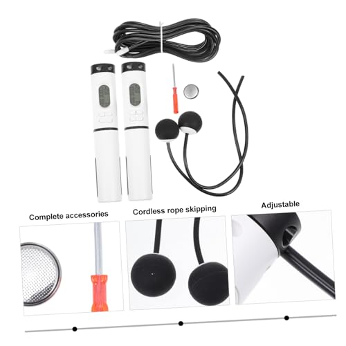 Balacoo Smart Weighted Ropeless Jump Rope Digital Counter, Cordless Indoor Workout Fitness Skipping Rope for Adults and Home Exercise