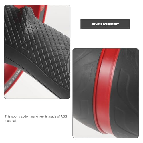 Mikinona Ab Roller Wheel Fitness Roller Wheel for Abdominal Training, Automatic Rebound, Sturdy Abs Material, Home Gym Exercise Equipment for Men and Women Core Workout