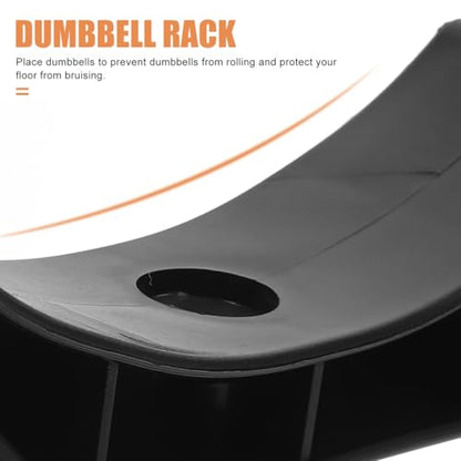6Pcs Dumbbell Storage Rack Stable Dumbbell Saddles Replacement Weight Organizer for Home Gym Fitness Equipment 5.90X1.57X0.39In
