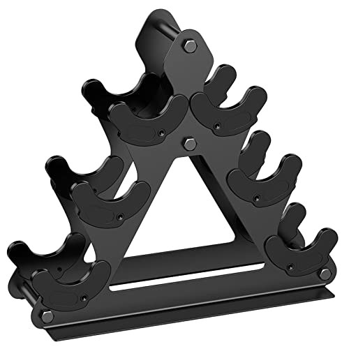 Dumbbell Rack Stand Only | Space-Saving Weight Rack for Home Gym, Hand Weight Rack Dumbbell Storage for Dumbbell Set (3-15 LB), Durable Metal Stand with Easy Assembly (Dumbell not Included)