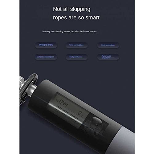 Jump Rope,Skipping Rope with Ball Bearing, 2 in 1 Speed Jump Rope with Digital Counter and Calorie Counter, Adjustable Weighted Jump Ropes for Fitness for Women,Men, Children Smart Counting