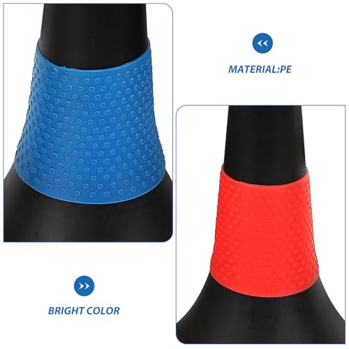 6pcs Soccer Training Cones Agility Hurdles Road Obstacle Markers 23cm Sturdy Football Sports Safety Cones for Outdoor Soccer Practice