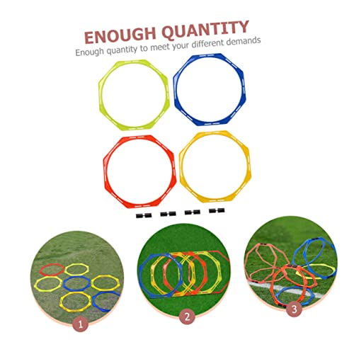Kisangel Football Training Circle Football for Training Fitness Hexagon Soccer Sports Cones Football