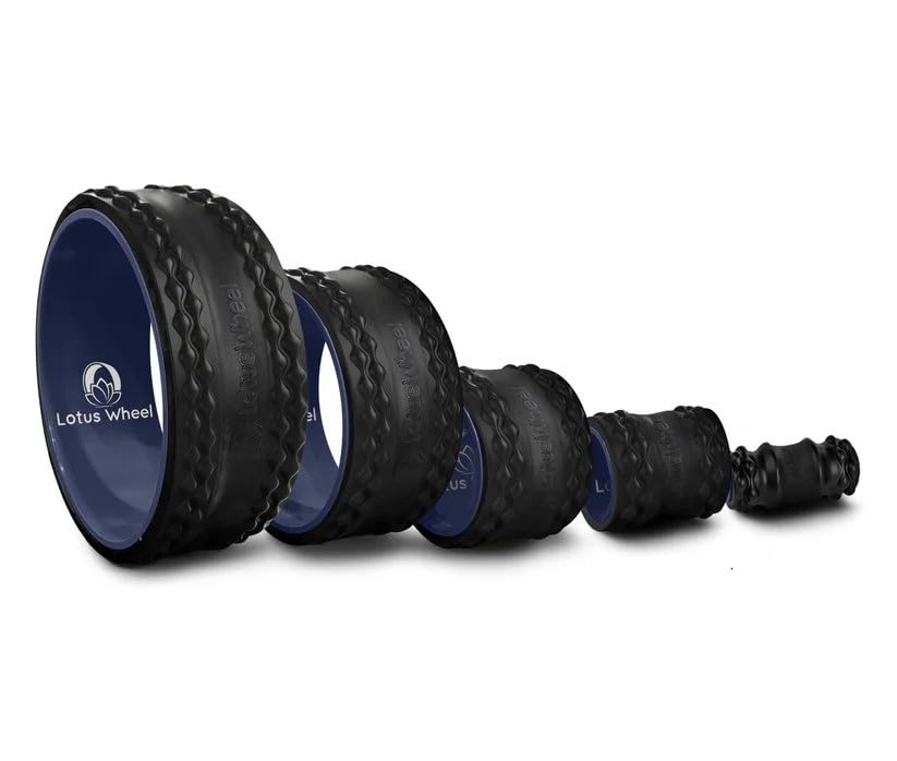 Premium 5-Pack Foam Roller | Yoga Wheel Back Stretcher, Muscle Roller, Massage Roller, Back Cracker