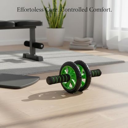 Ab Roller Wheel with Kneeling Pad - Core Strength Trainer for Home Gym & Office Workouts