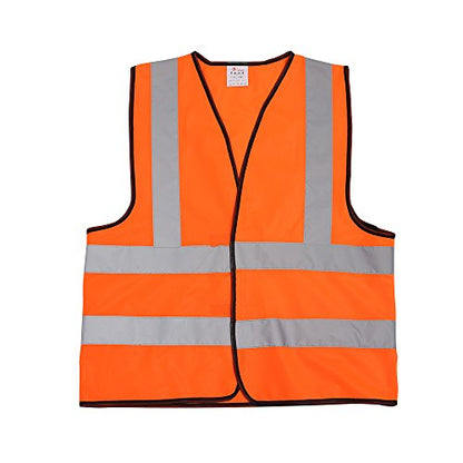 zojo High Visibility Reflective Safety Vest Bulk 10 Pack - color: Orange