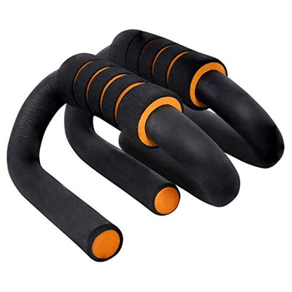 Push Up Bars - Strong Chrome Steel Pushup Stands with Comfortable Foam Grip and Non-Slip