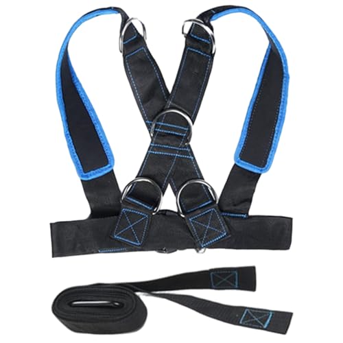 Sled Harness Adjustable Heavy Duty Reinforced Pull up Belt for Resistance Training, Enhancing Leg, Calf, Back, Chest, Shoulder Weighted Belt Sled Pulling