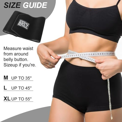Waist Trimmer for Women and Men, Sweat Belt Band Belly Stomach Wrap