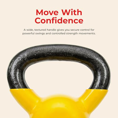 Sunny Health & Fitness Vinyl Coated Kettlebell for Strength Weight Training & Swinging Exercise - In 5, 10, 15, 20, 25 Pound - style: 10 Pound