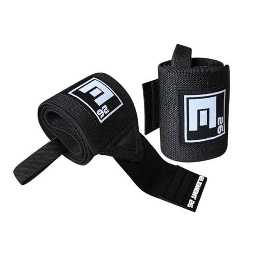 Element 26 Wrist Wraps for Weight Lifting - 20 Inch Heavy Duty Wrist Support with Thumb Loop for Gym, Powerlifting, Cross Fitting, Strength Training - Men & Women