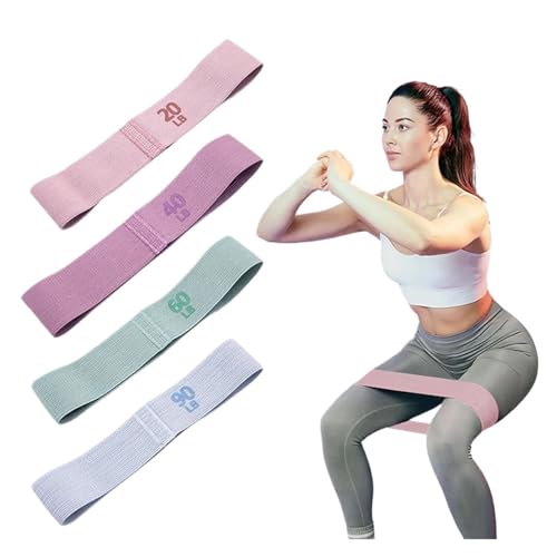 Resistance Booty Bands for Women - Non-Slip Elastic Workout Bands for Glute and Thigh Training - color: Blue