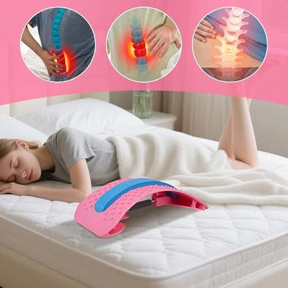 Back Arch Stretcher,Spine Corrector Recovery Tool,Upper and Lower Back Stretcher - for Sleeping Yoga Pilates Home Travel Dorm Women Men Adults Seniors