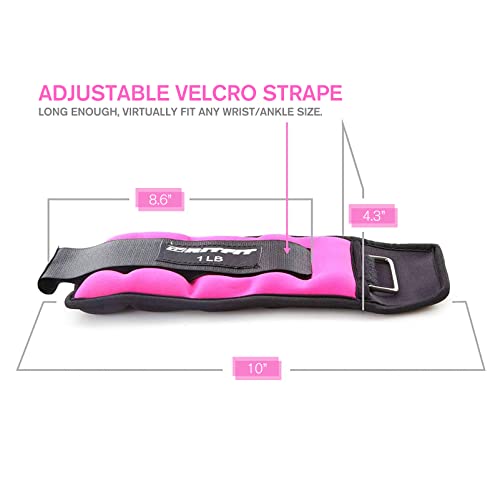 RitFit Adjustable Ankle Weights for Women & Men