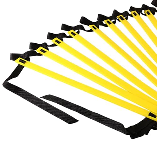 Qianly Agility Ladder Power and Strength Speed Training Ladder Coordination Equipment with Adjustable Distance and Carry Bag Suitable for Football