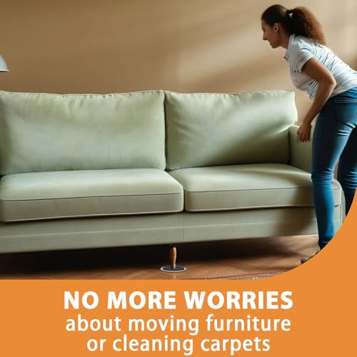 Extra Large Furniture Sliders for Carpet, 9.5 Inch Heavy Duty Reusable Moving Pads for Carpet and Hardwood Floors, Glides to Protect Surfaces and Easy Relocation