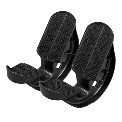Colaxi 2Pcs Foot Rocker Calf Stretcher Non Slip Portable Fitness Pedal Foot Tilting Stretching Tool for Balance Exercise Flexibility - color: Black